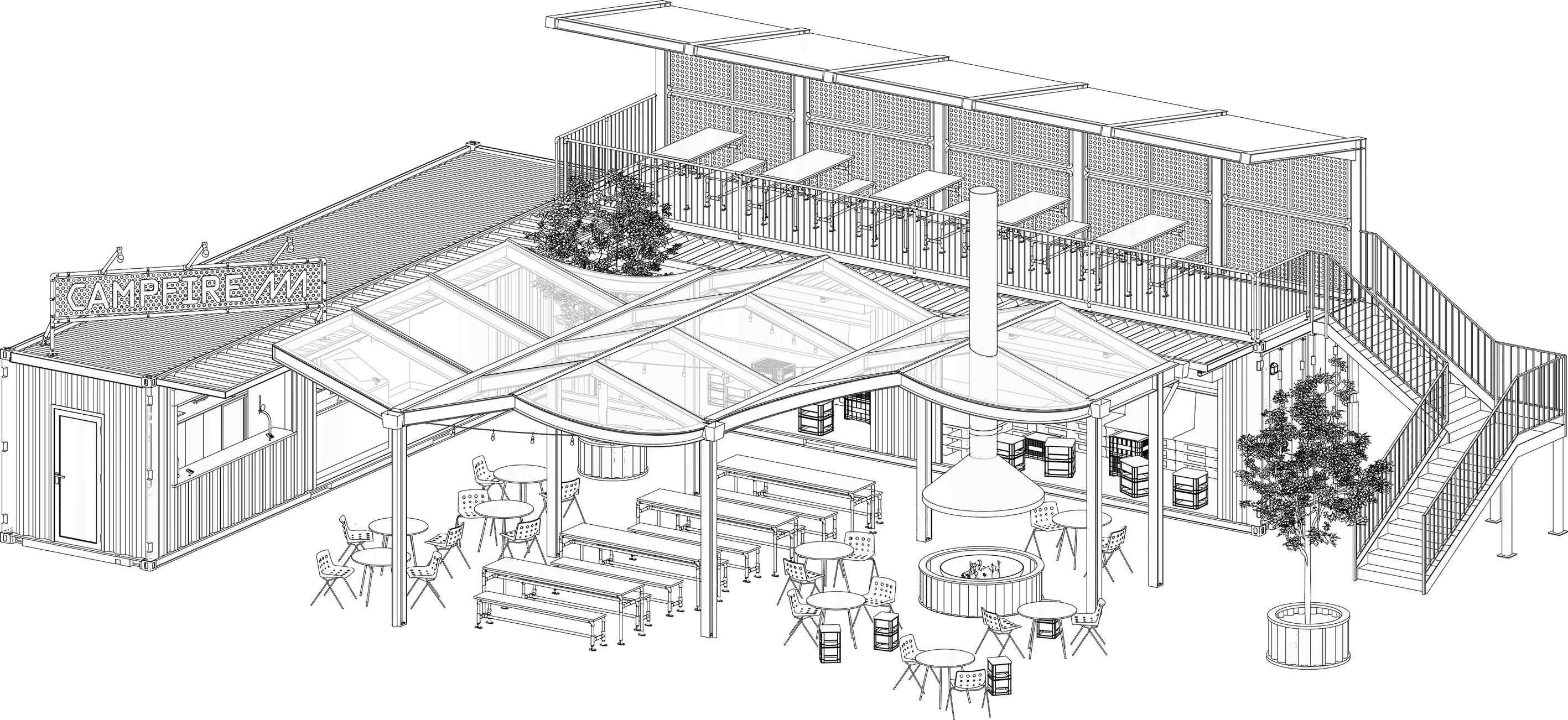 Campfire Web Isometric